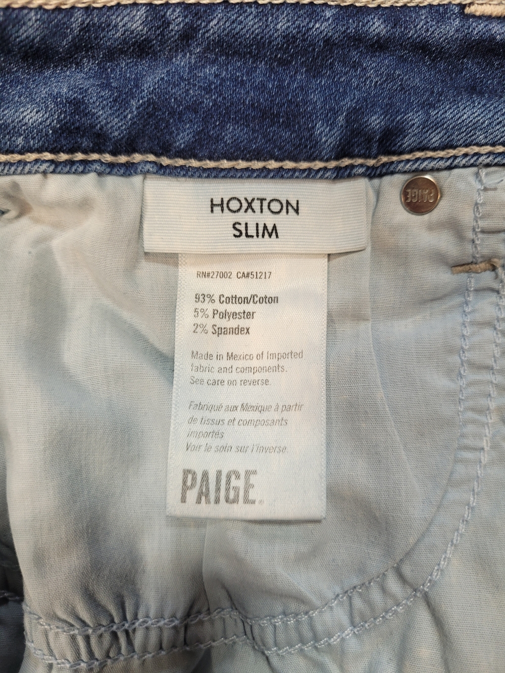 PAIGE Jeans Women's sz 28 Hoxton Slim Mid Rise Ankle Denim Jean - Picture 8 of 14
